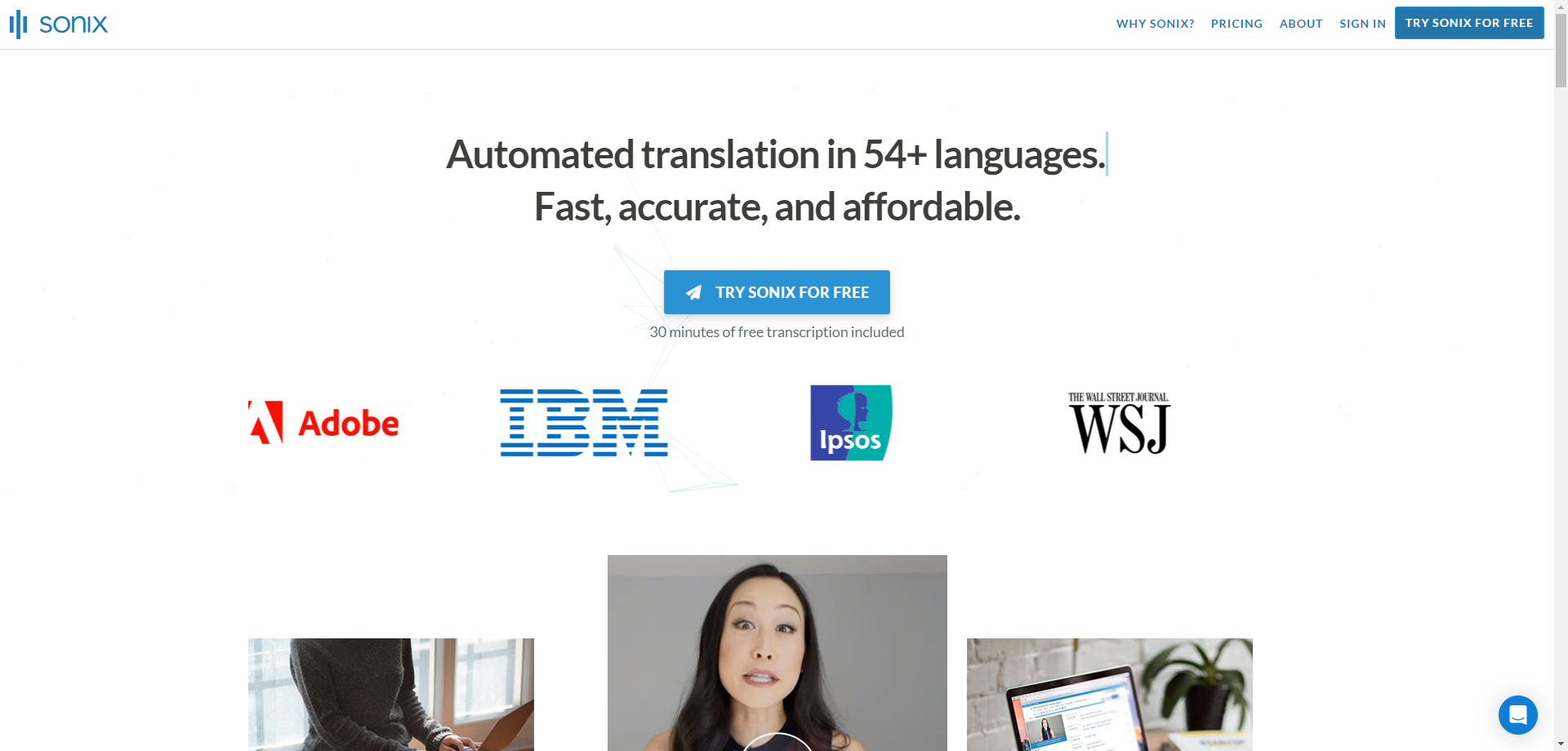 Sonix Automated Transcription Platform