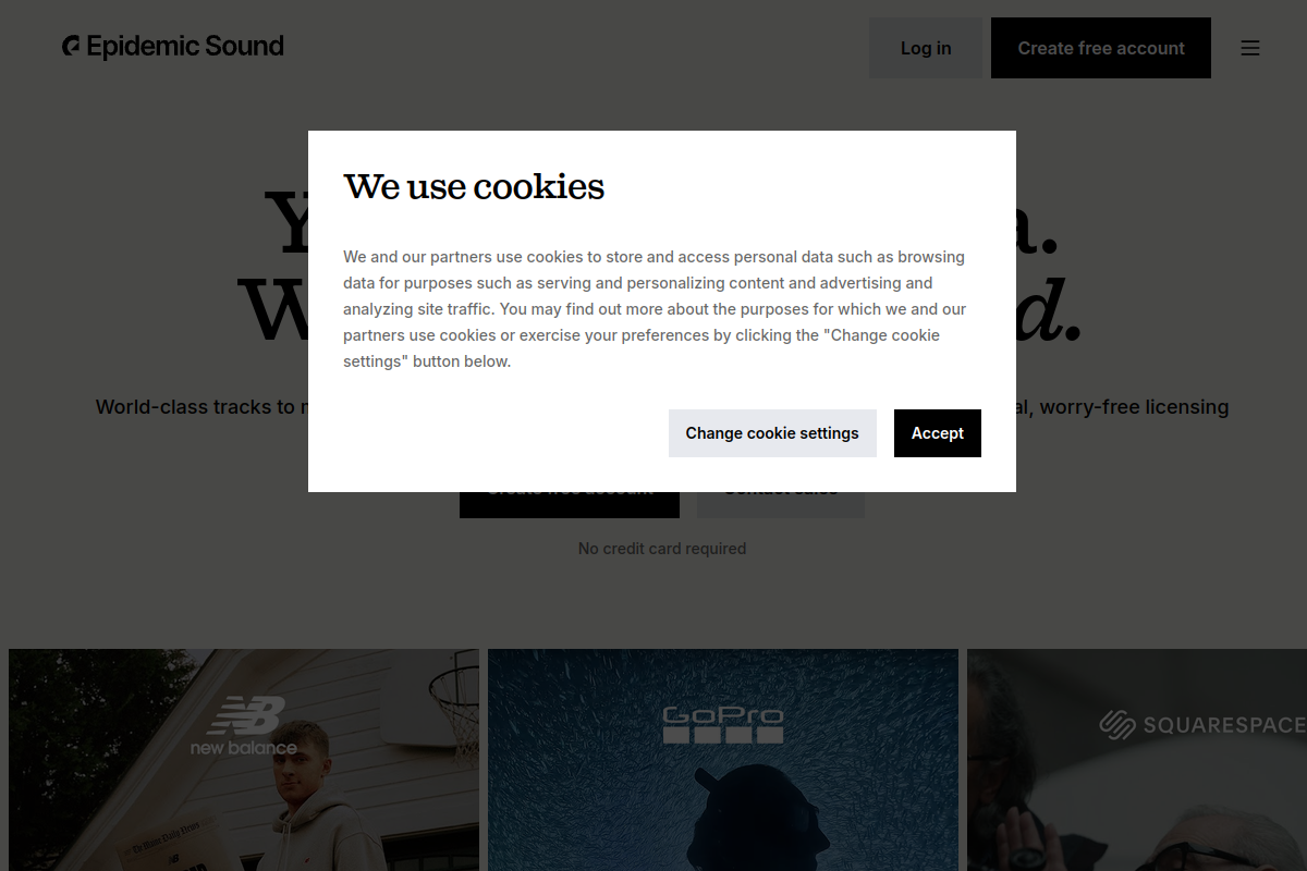 Epidemic Sound Soundmatch screenshot