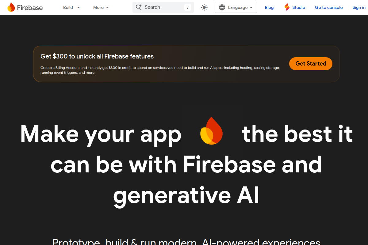 Firebase screenshot