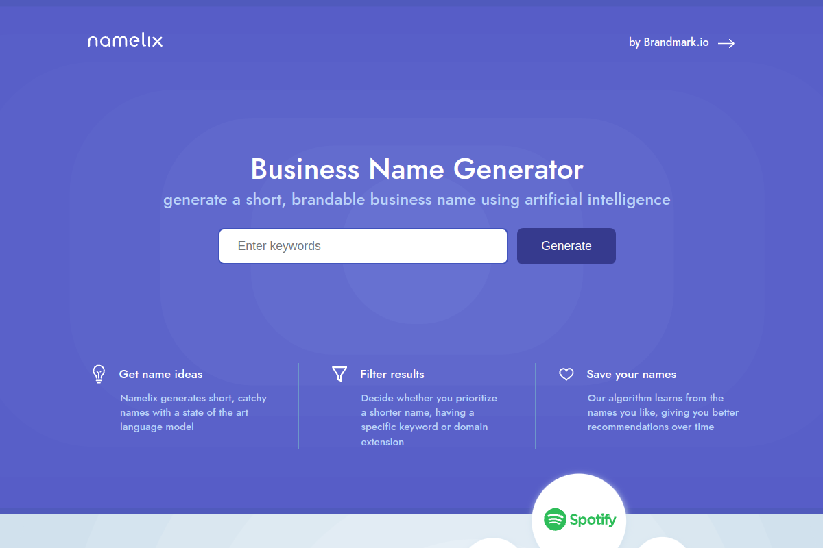 Namelix screenshot